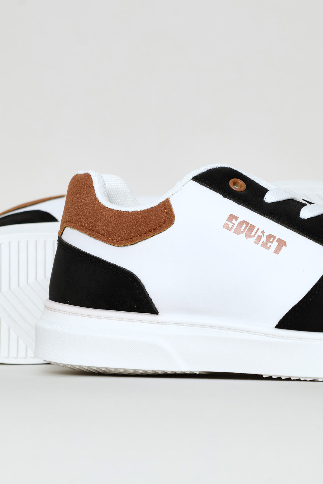 Boys Society Sneaker - White/Mocha