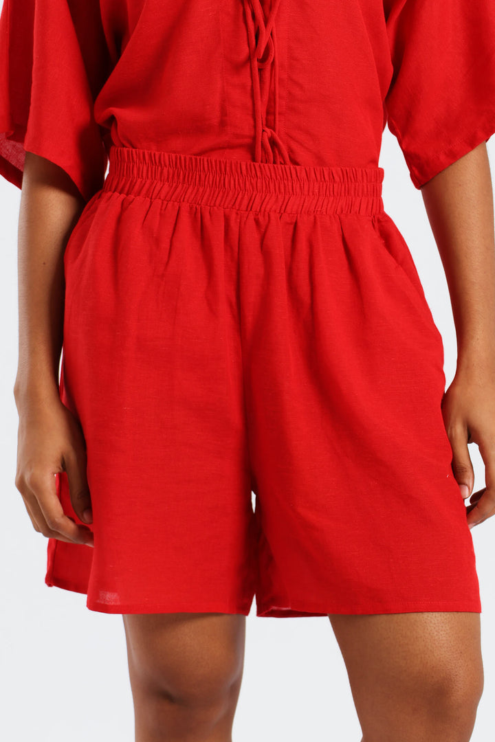 Elastic Short - Red