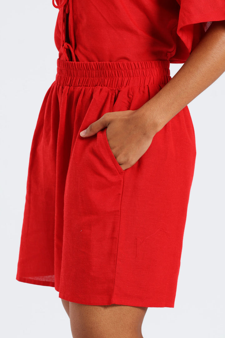 Elastic Short - Red