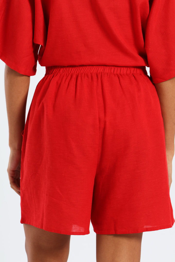 Elastic Short - Red