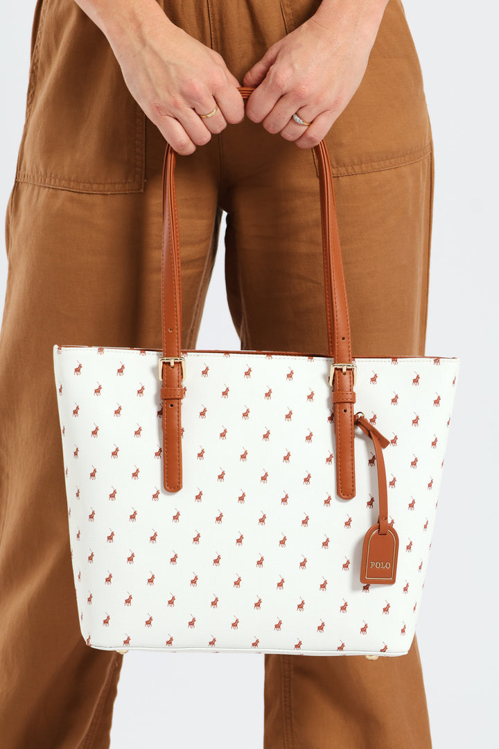 Iconic Medium Tote - White