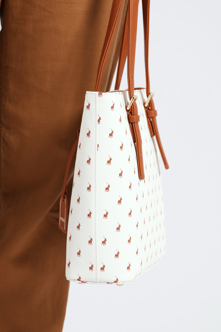 Iconic Medium Tote - White