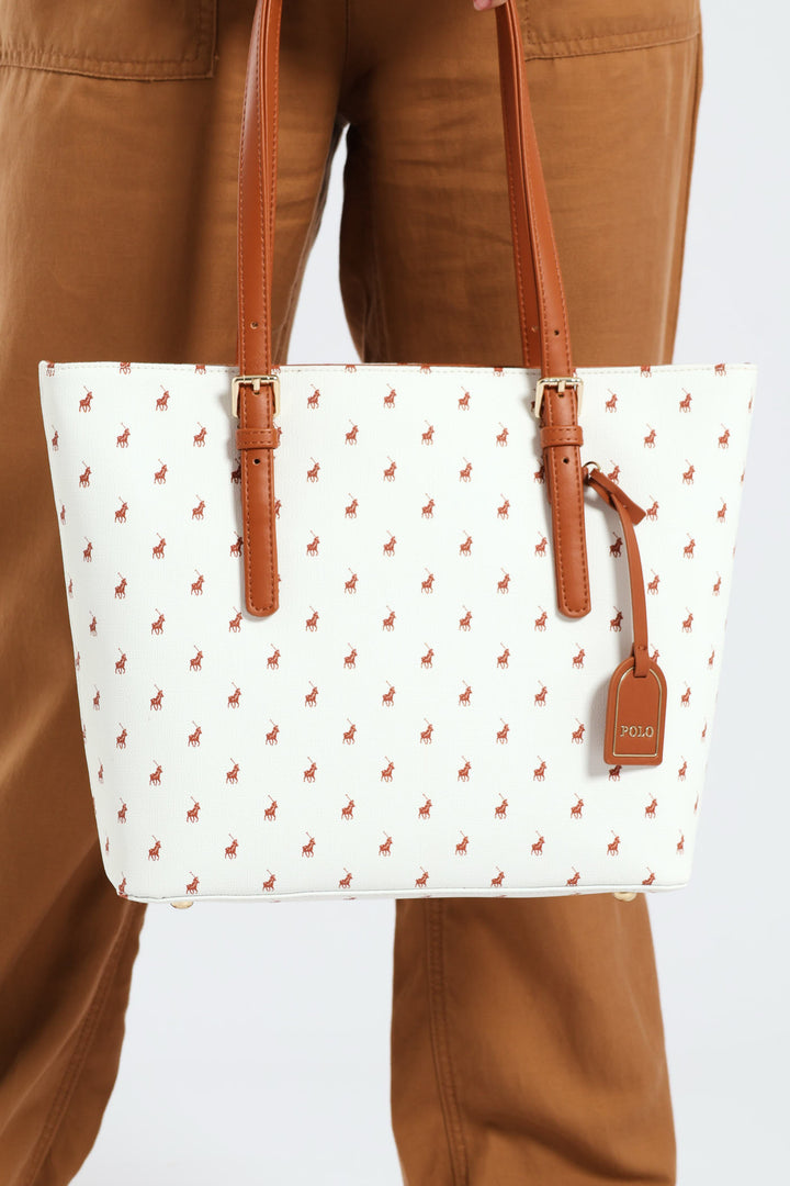 Iconic Medium Tote - White