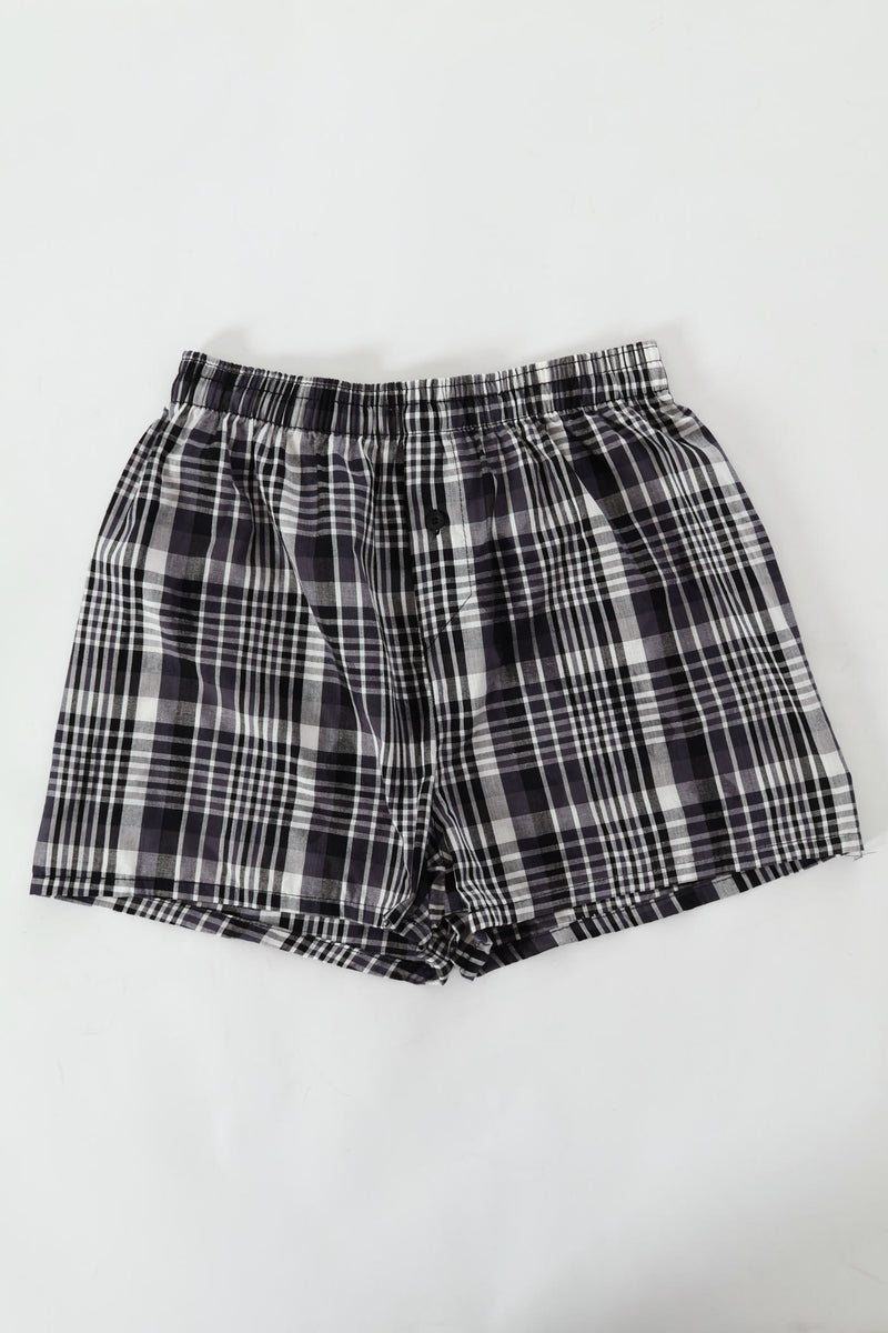 Single Fashion Woven Boxer - Black
