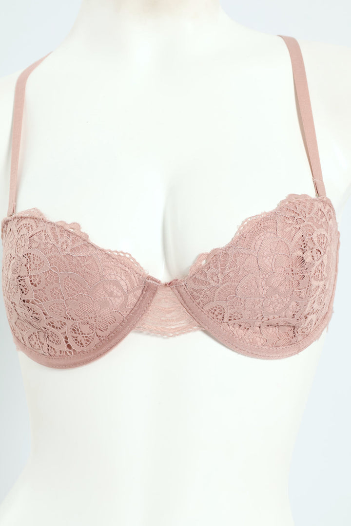2 Pack Galloon Lace Multiway Bra - Jade/Mocha