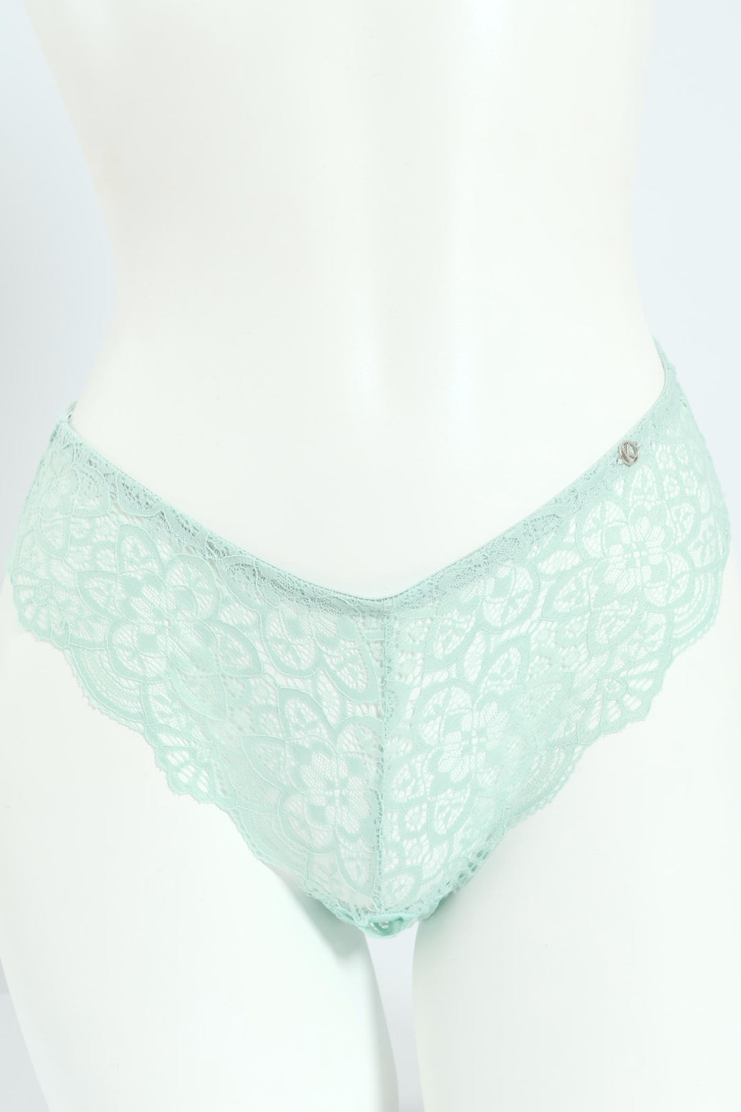 3 Pack Galloon Lace Brazilian Panties - Jade/Harbour/Mocha
