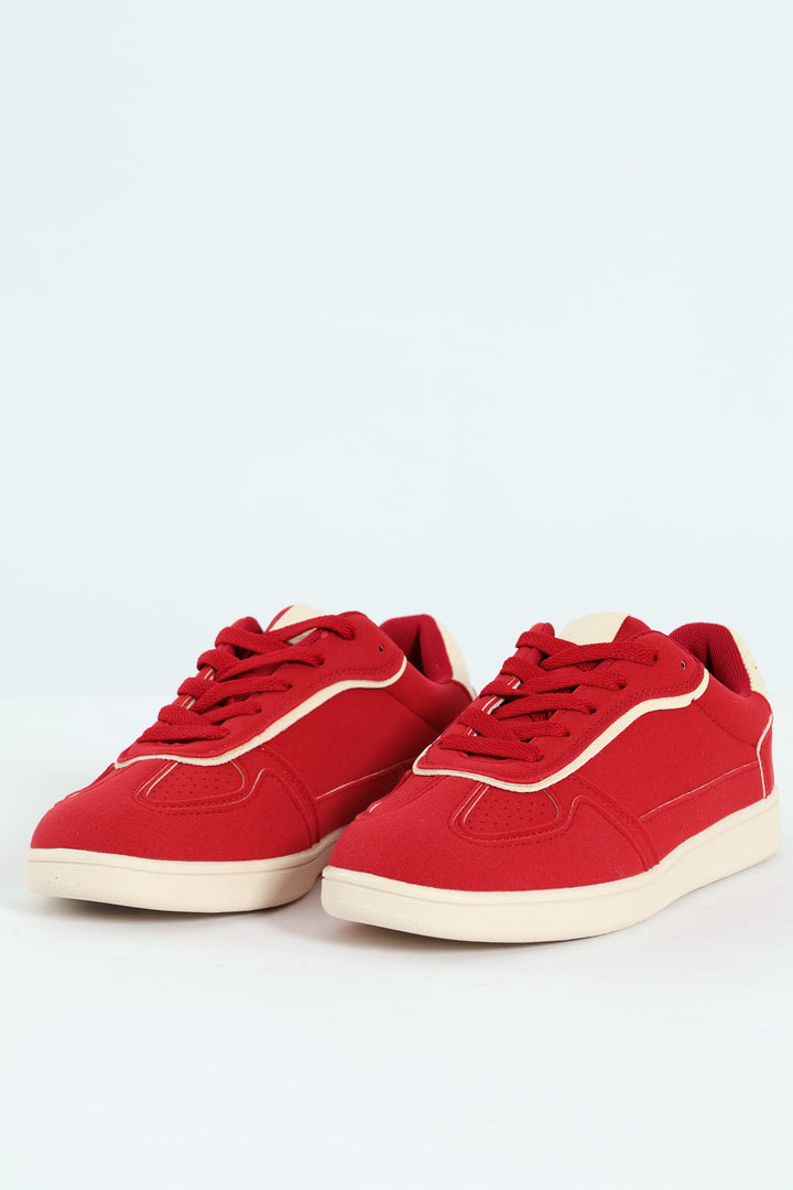 Suede Street Sneaker - Red