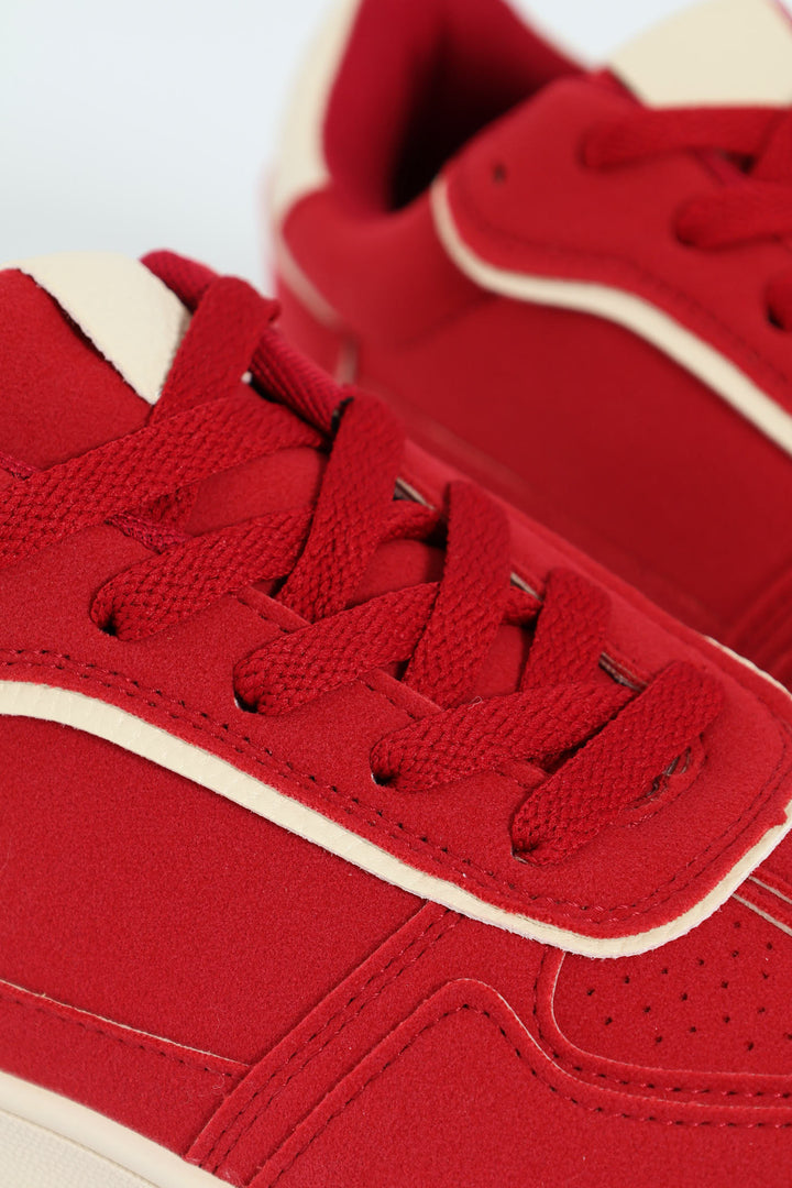 Suede Street Sneaker - Red
