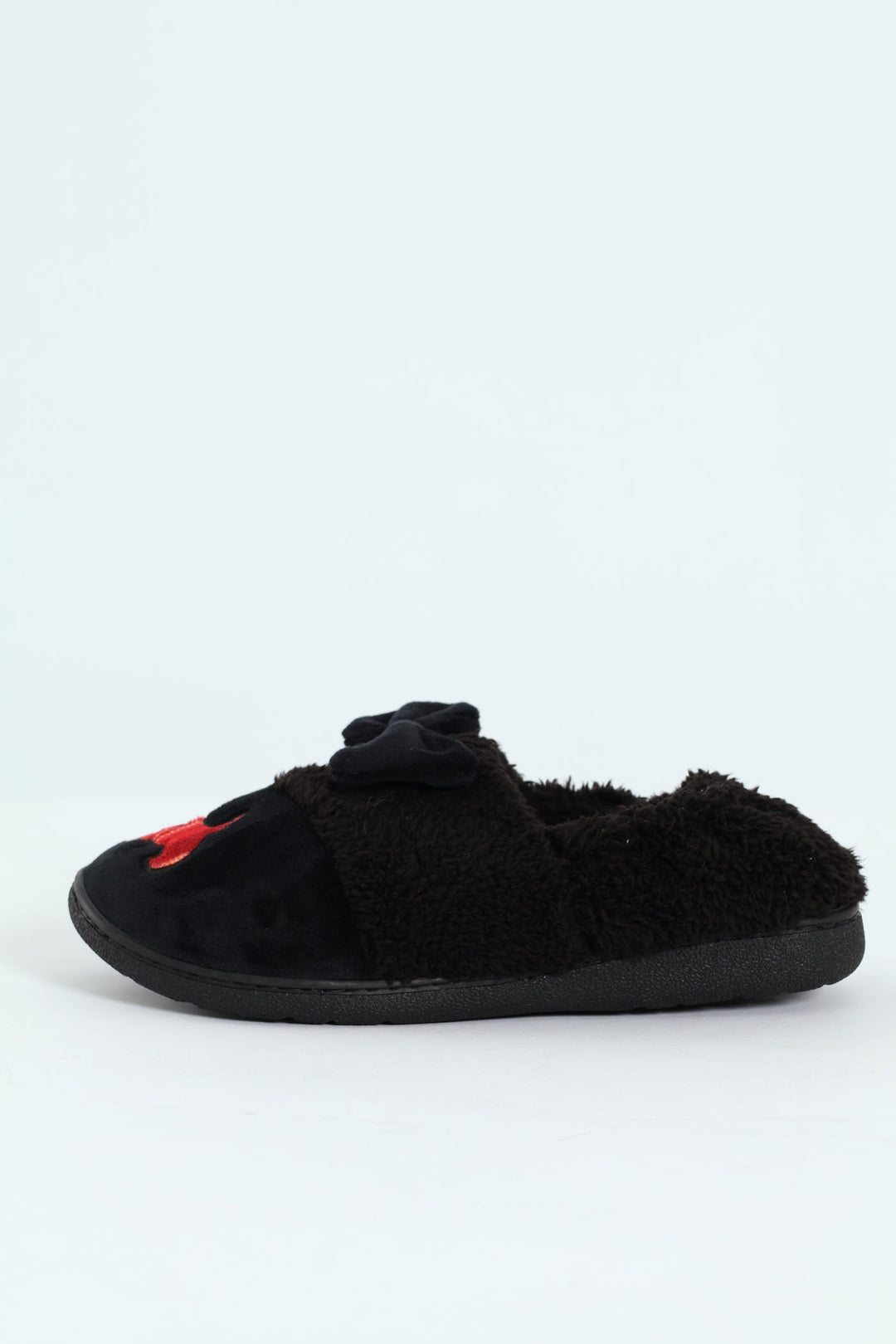 Novelty Scotty Dog Full Closed Slipper - Black