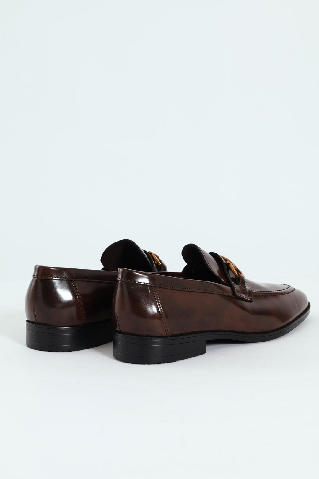 Slip On Loafer With Trim Detail - Chocolate