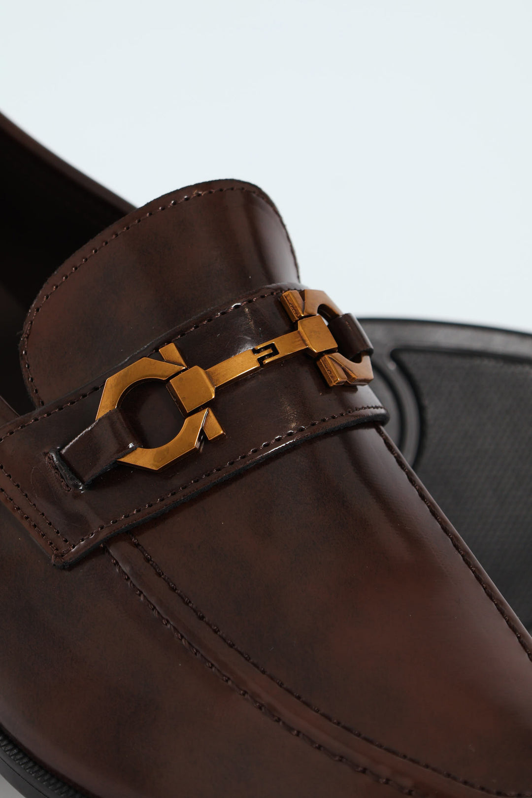 Slip On Loafer With Trim Detail - Chocolate