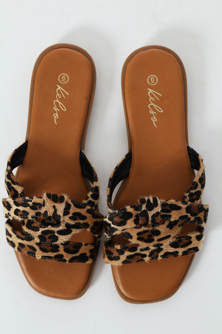 Leopard Print Mule Sandal