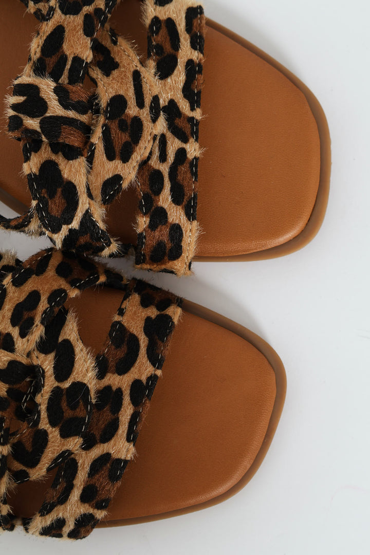 Leopard Print Mule Sandal