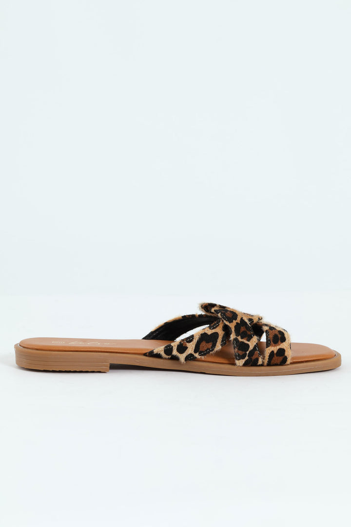 Leopard Print Mule Sandal