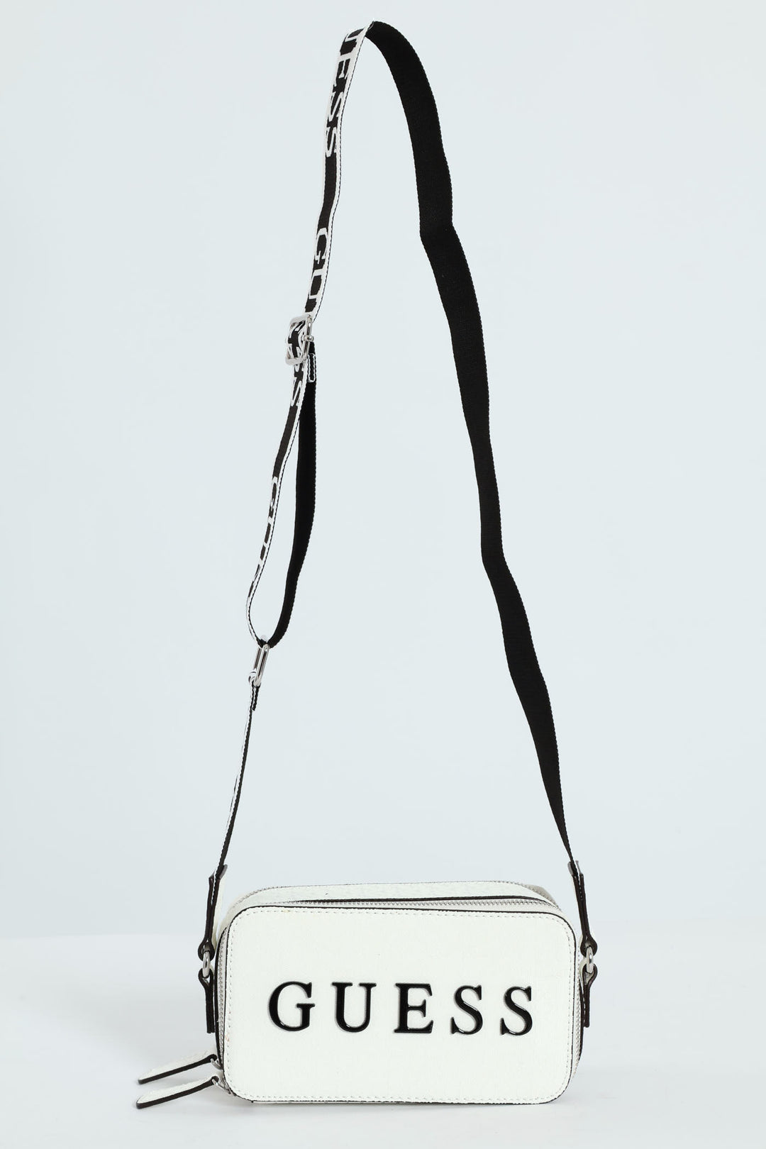 Amanza Mini Crossbody Top Zip Bag - White