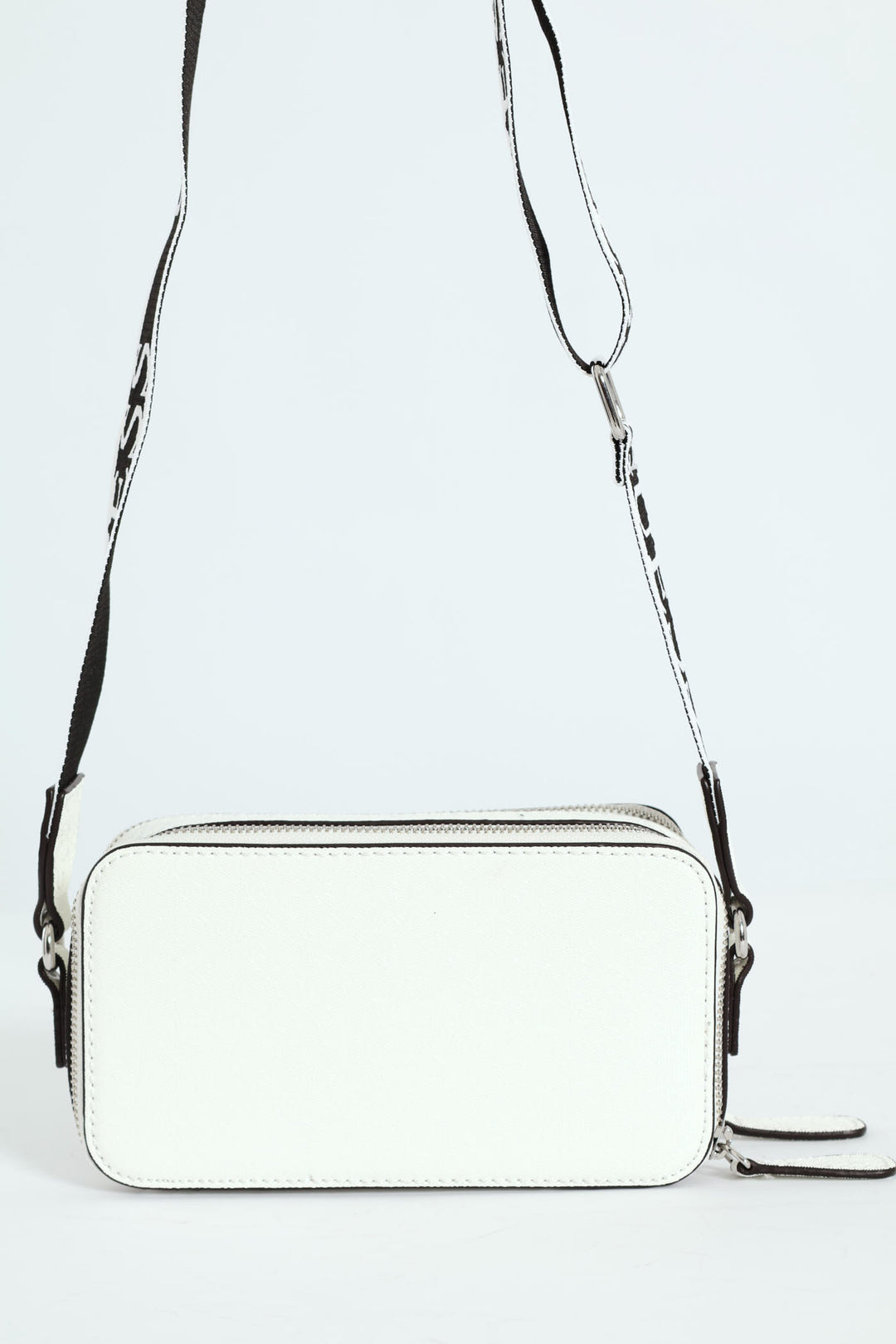 Amanza Mini Crossbody Top Zip Bag - White