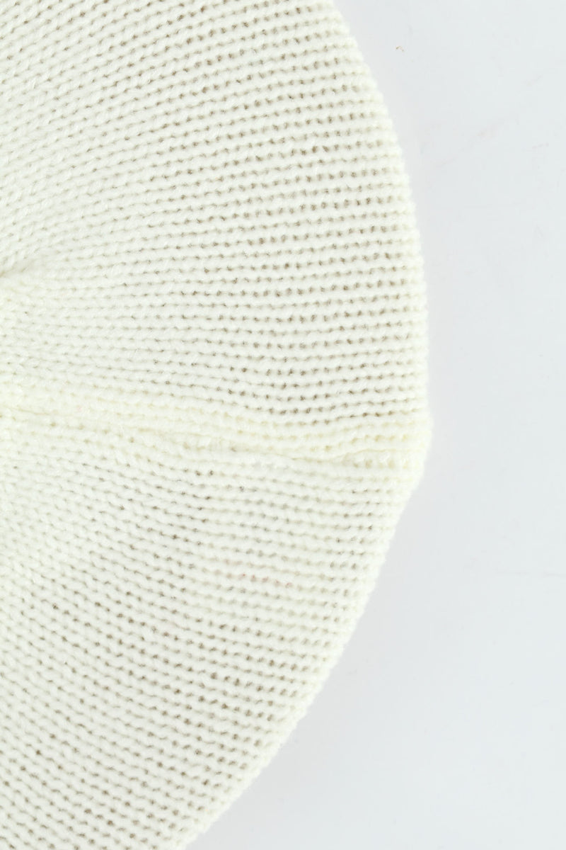 Pre-Girls Beret With Flower - Cream