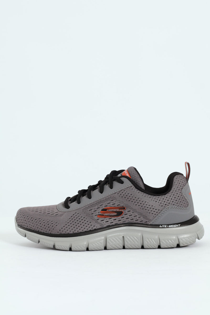 Track Lace Up Trainer - Grey