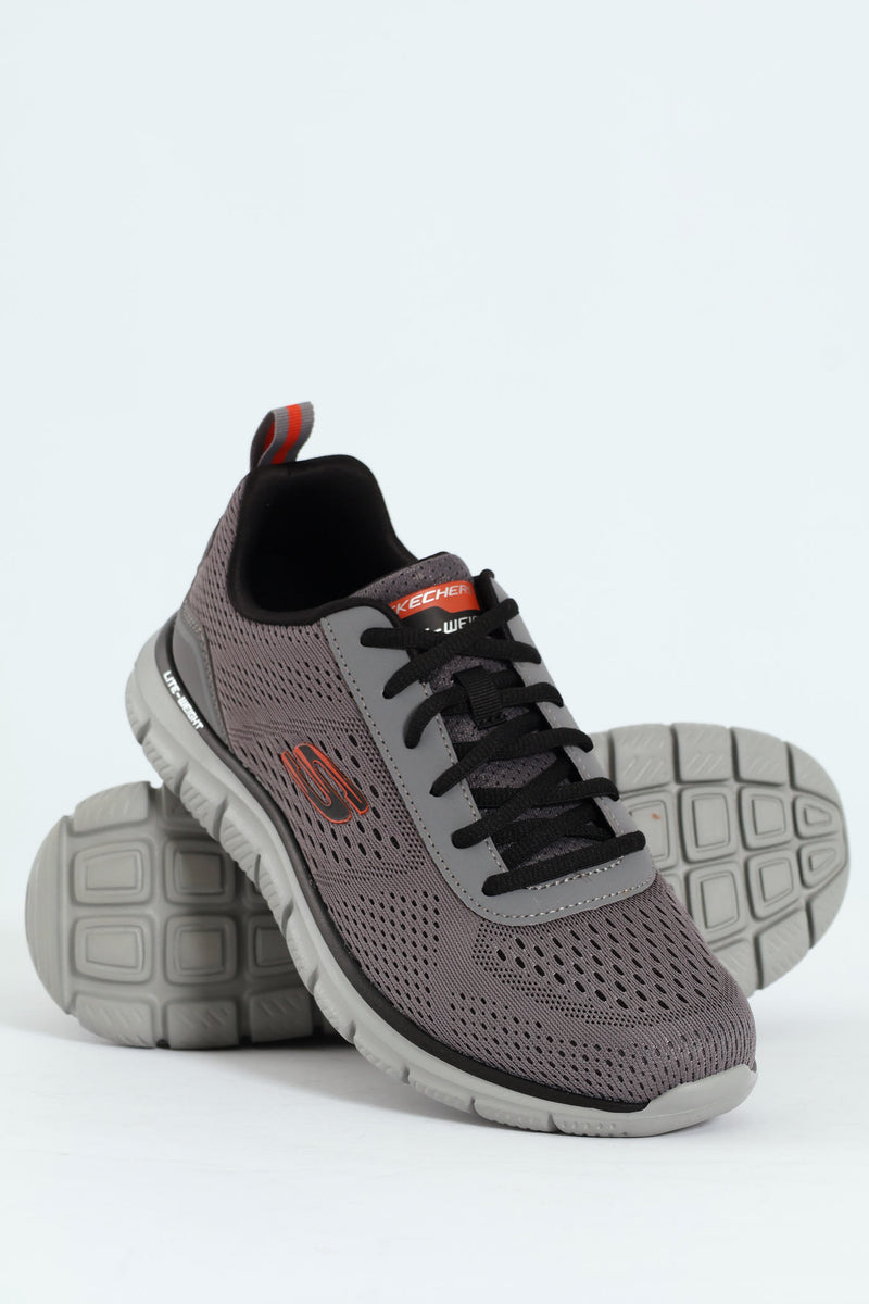 Track Lace Up Trainer - Grey