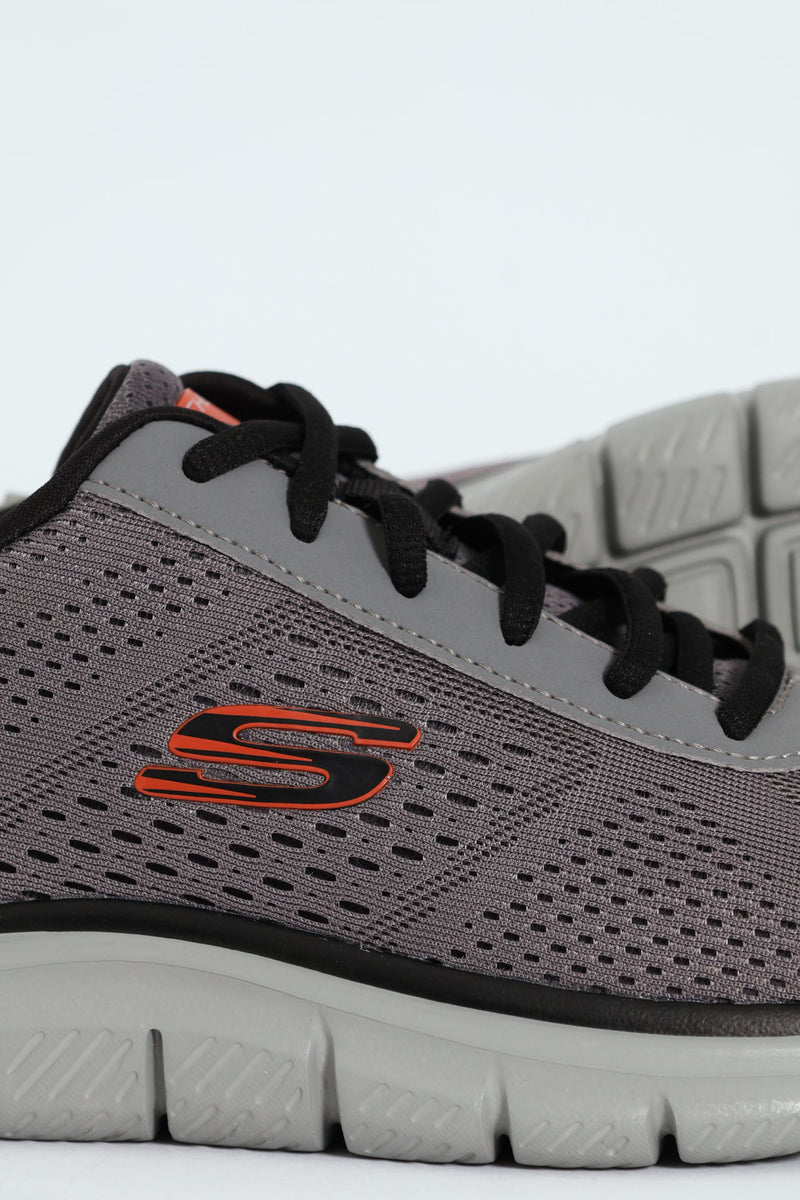 Track Lace Up Trainer - Grey
