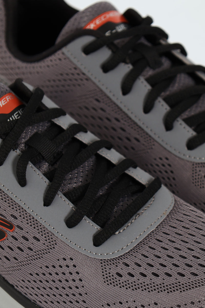 Track Lace Up Trainer - Grey
