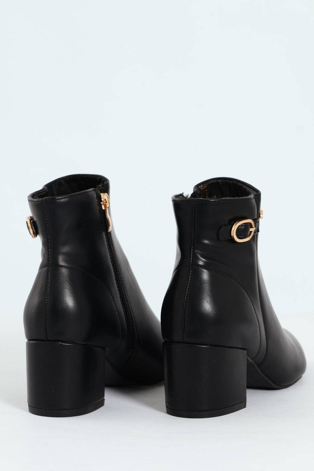 Kris 1 Pointed Toe Block Heel Ankle Boot - Black