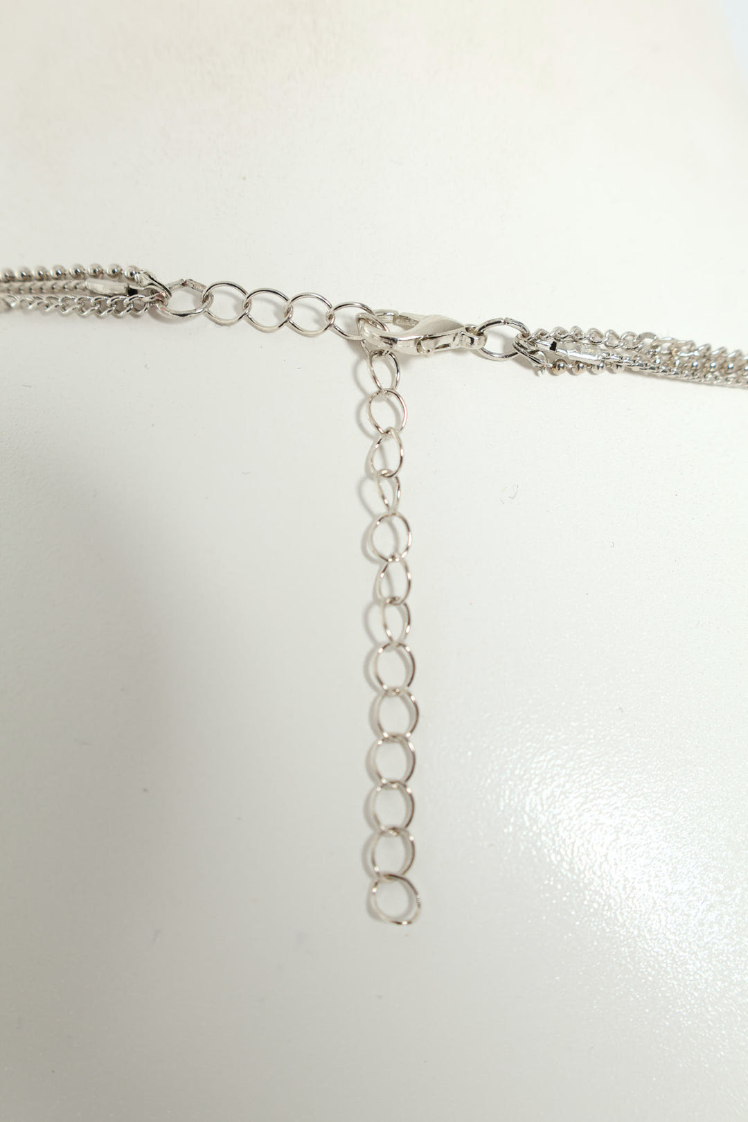 3 Layer Flat Disc Pendant - Silver