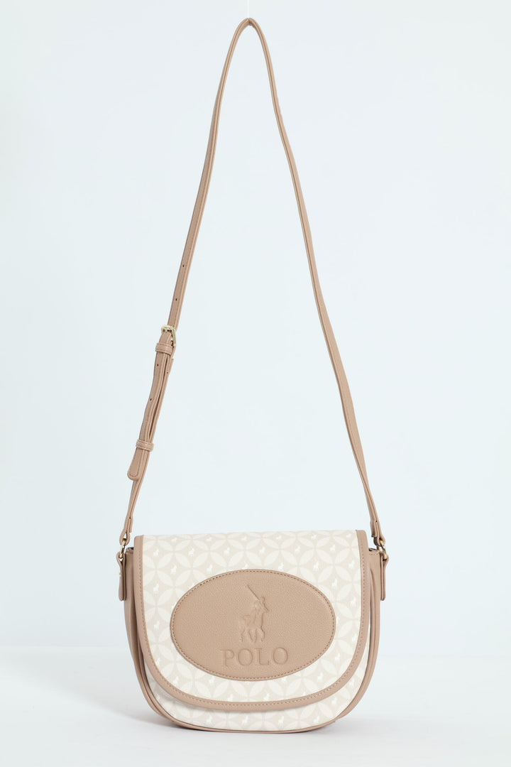 Porter Saddle Crossbody Bag - Taupe