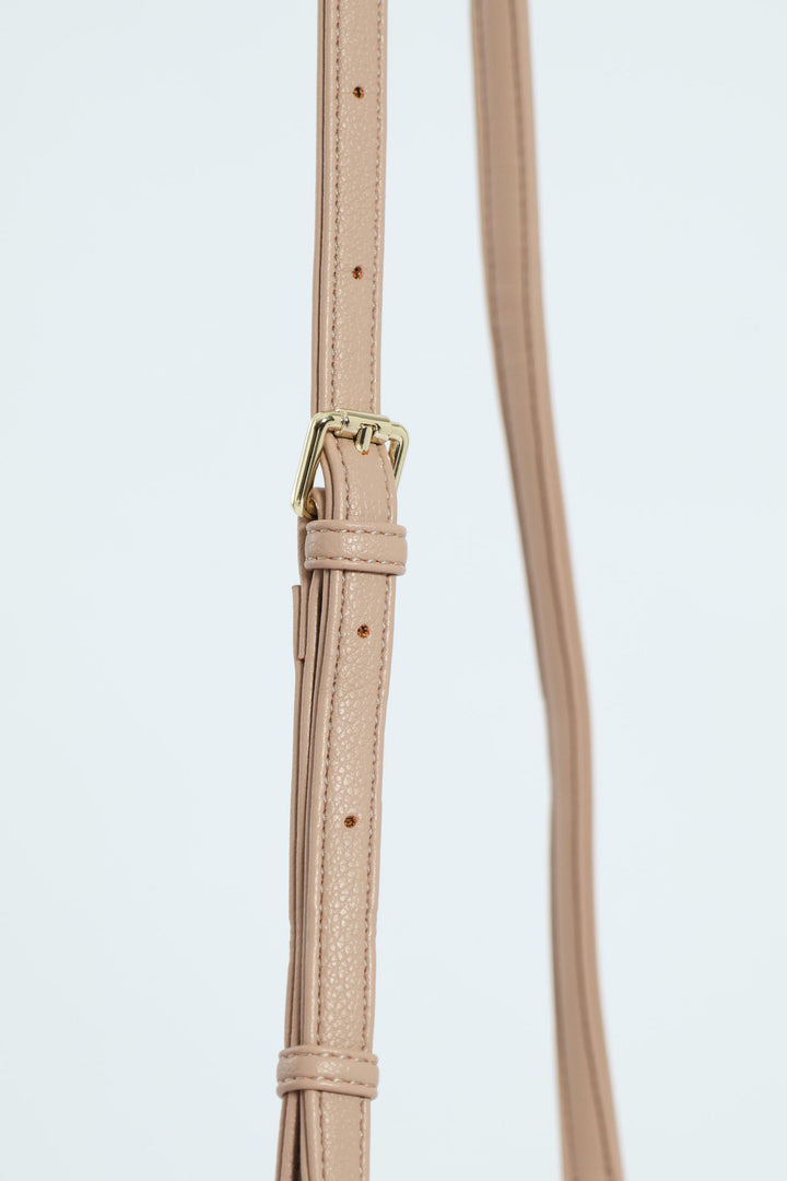 Porter Saddle Crossbody Bag - Taupe