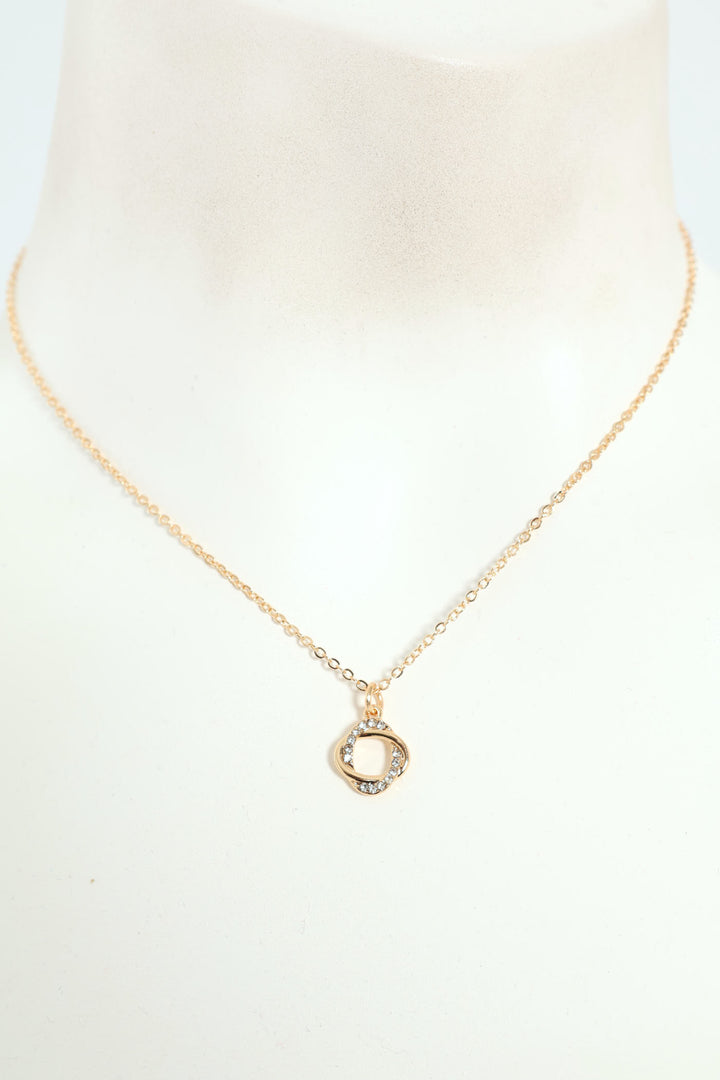 Intertwined Pendant Necklace - Gold