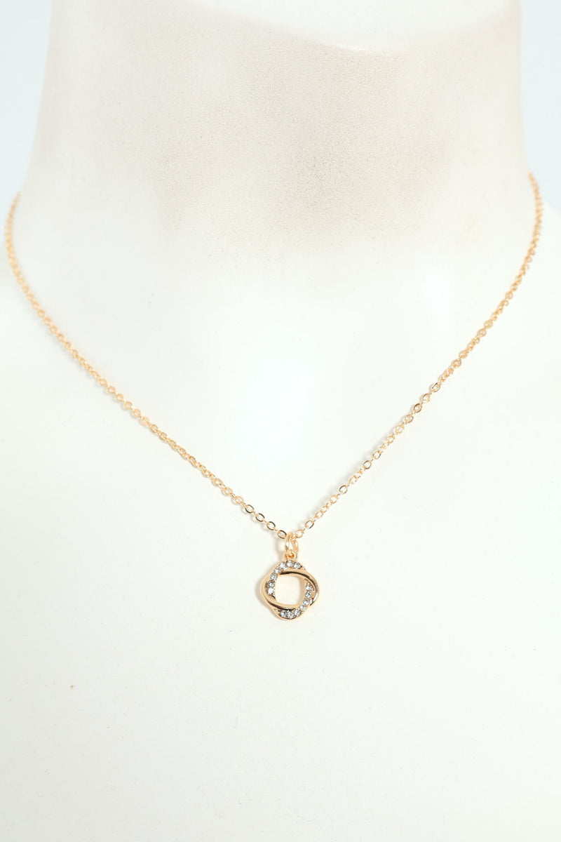 Intertwined Pendant Necklace - Gold