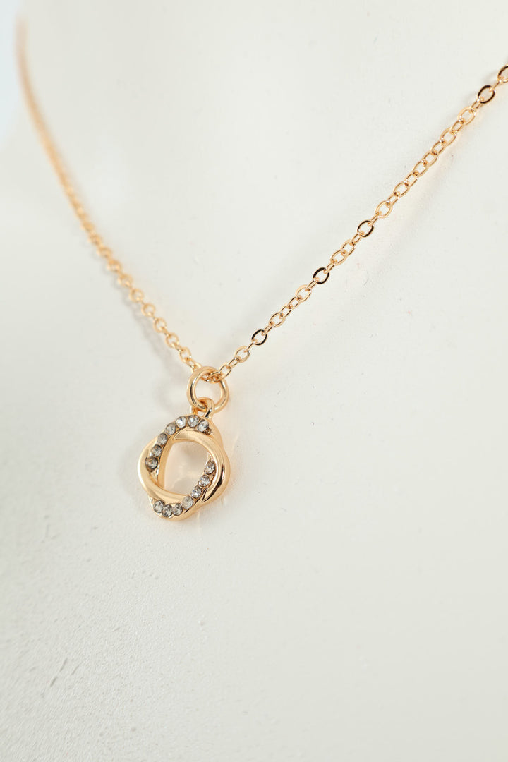 Intertwined Pendant Necklace - Gold