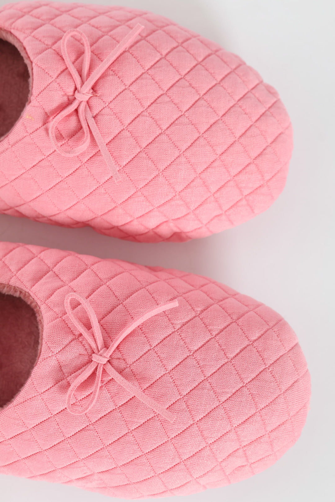 Quilted Ballerina Slipper Sock - Pink