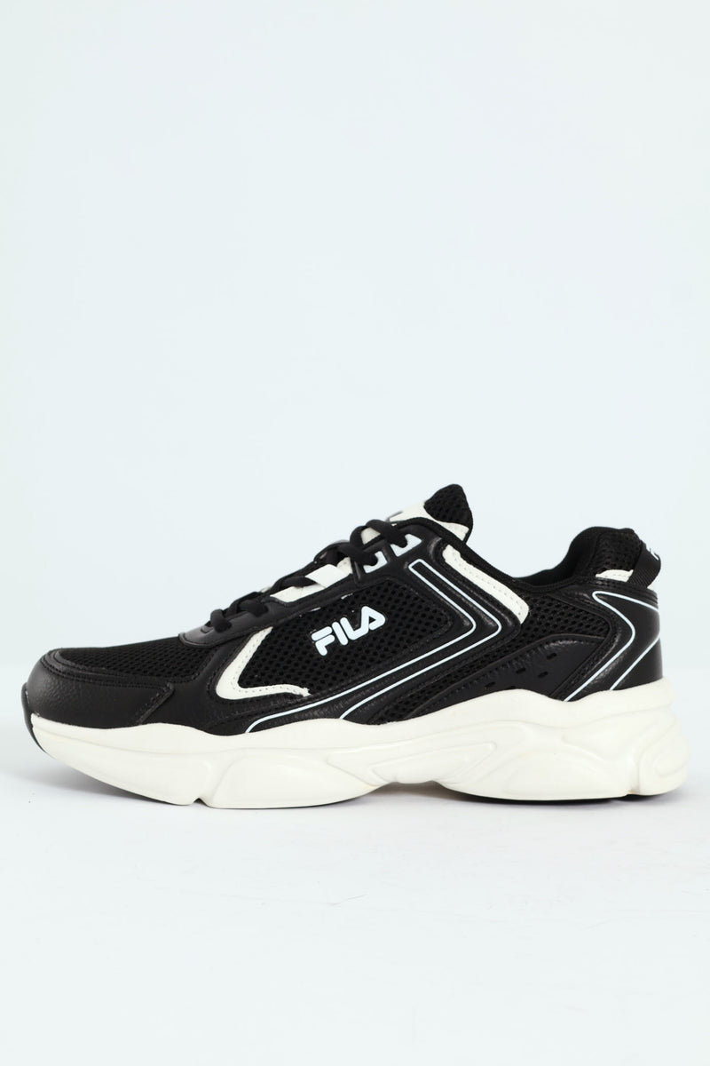 Arturo Lace Up Trainer - Black/White