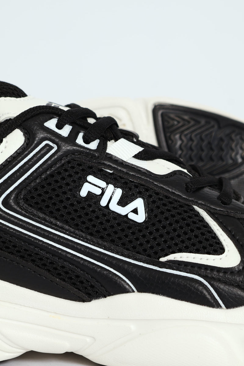 Arturo Lace Up Trainer - Black/White