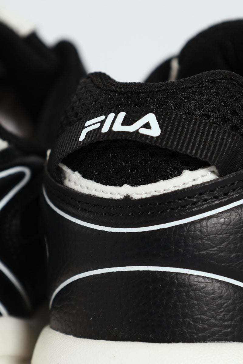 Arturo Lace Up Trainer - Black/White