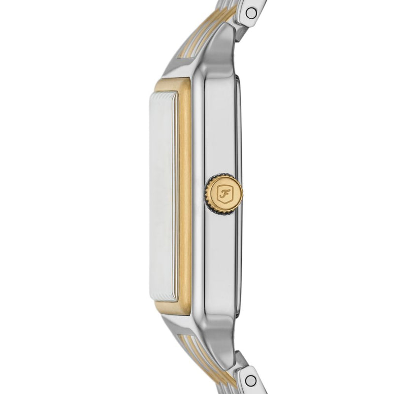 Raquel Three Hand & Date 2 Tone Watch - Silver