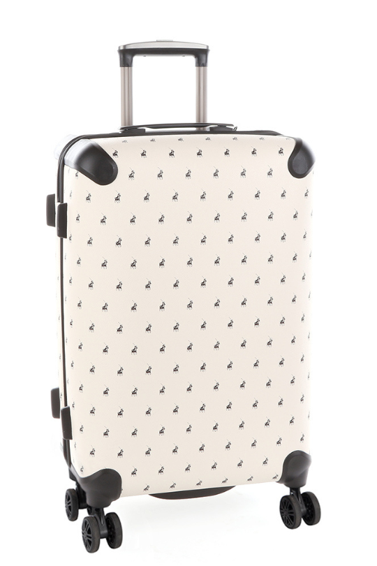 Classic Double Pack 4 Wheel Trolley Case - Cream