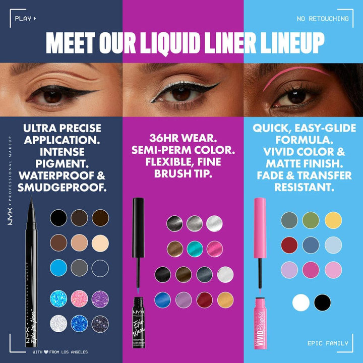 Epic Ink Glitz Waterproof Liquid Eyeliner