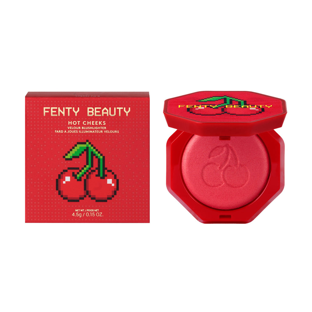チーク FENTY BEAUTY HOT CHEEKS CHERRY PIE'D Cherry Ex Hot Cheeks Velour Blushlighter – Edgars