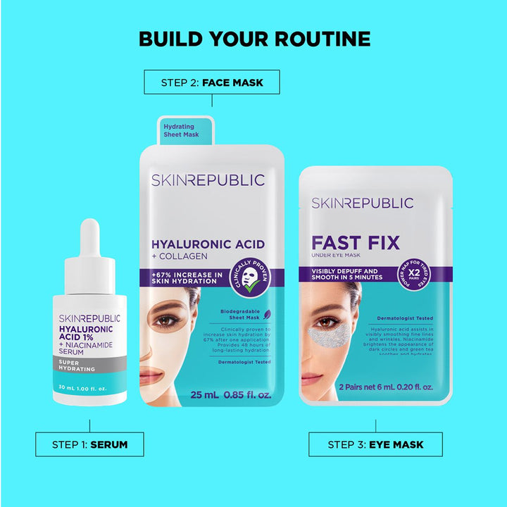 Skin Republic Fast Fix Holographic Foil Under Eye Patches (3 X Pairs)
