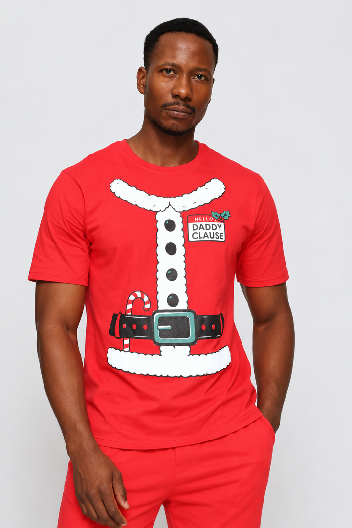 Santa Suit Christmas Tee - Red