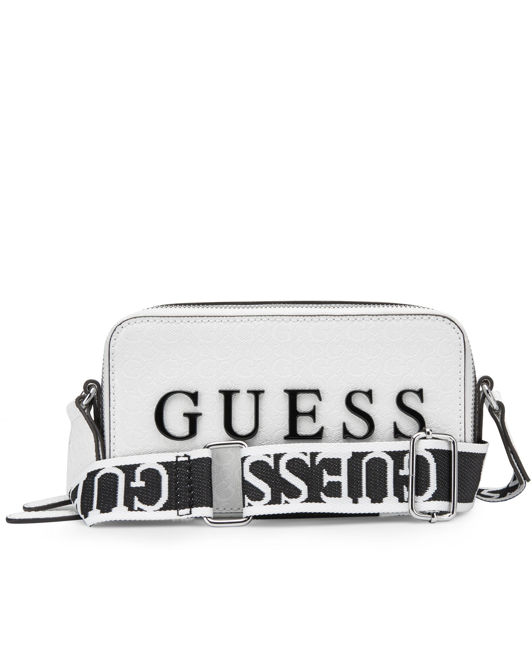 Amanza Mini Crossbody Top Zip Bag - White