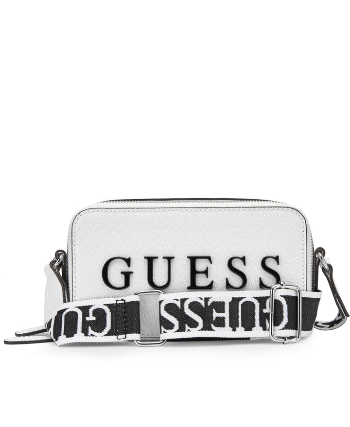 Amanza Mini Crossbody Top Zip Bag - White