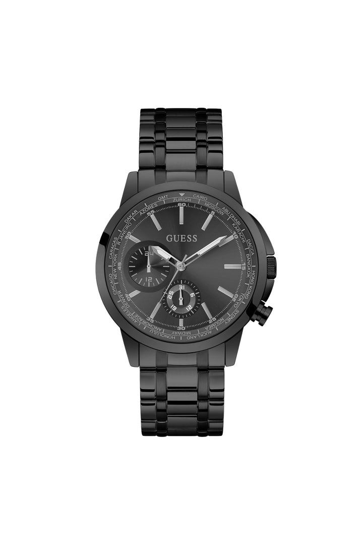 Black Case Watch With Black Dial & Bracelet - Black
