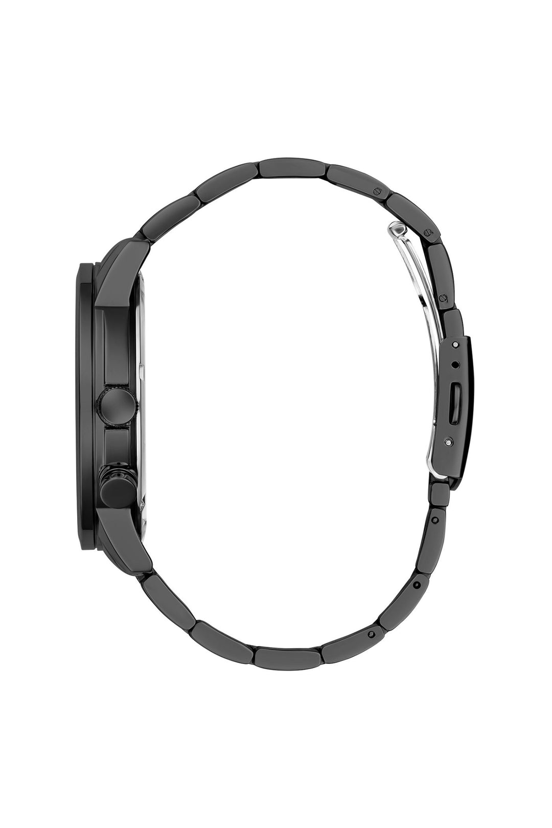 Black Case Watch With Black Dial & Bracelet - Black