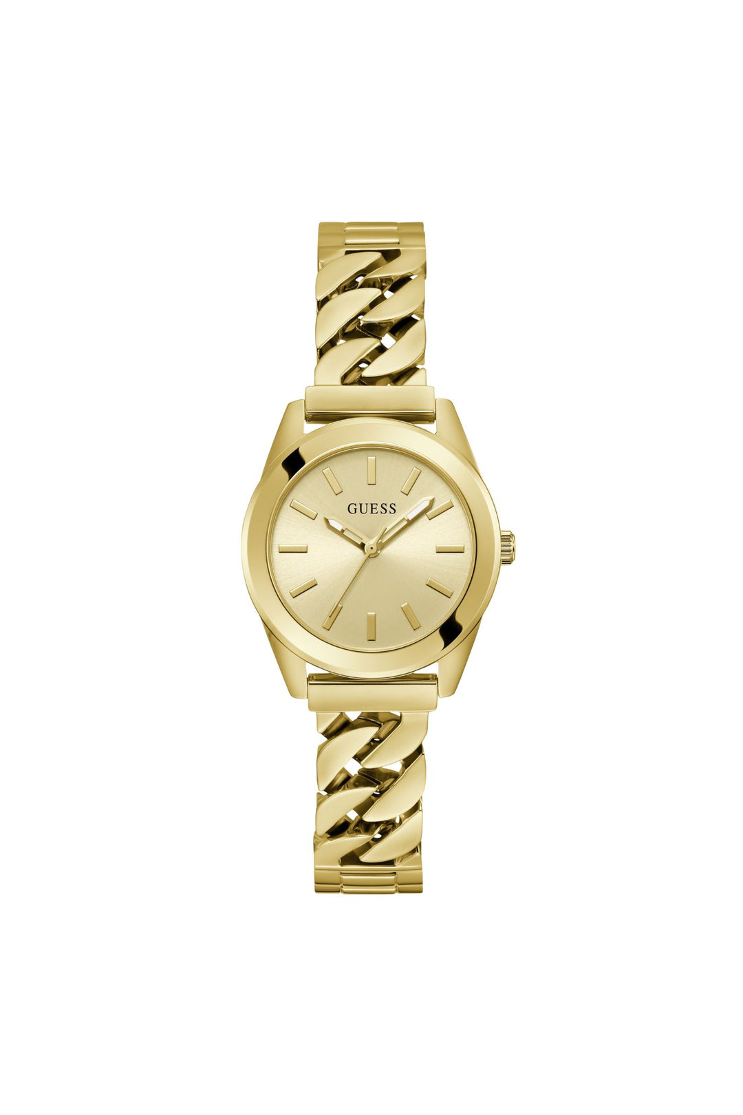Gold Case Watch With Gold Dial & Bracelet - Gold