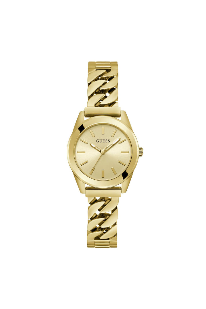 Gold Case Watch With Gold Dial & Bracelet - Gold
