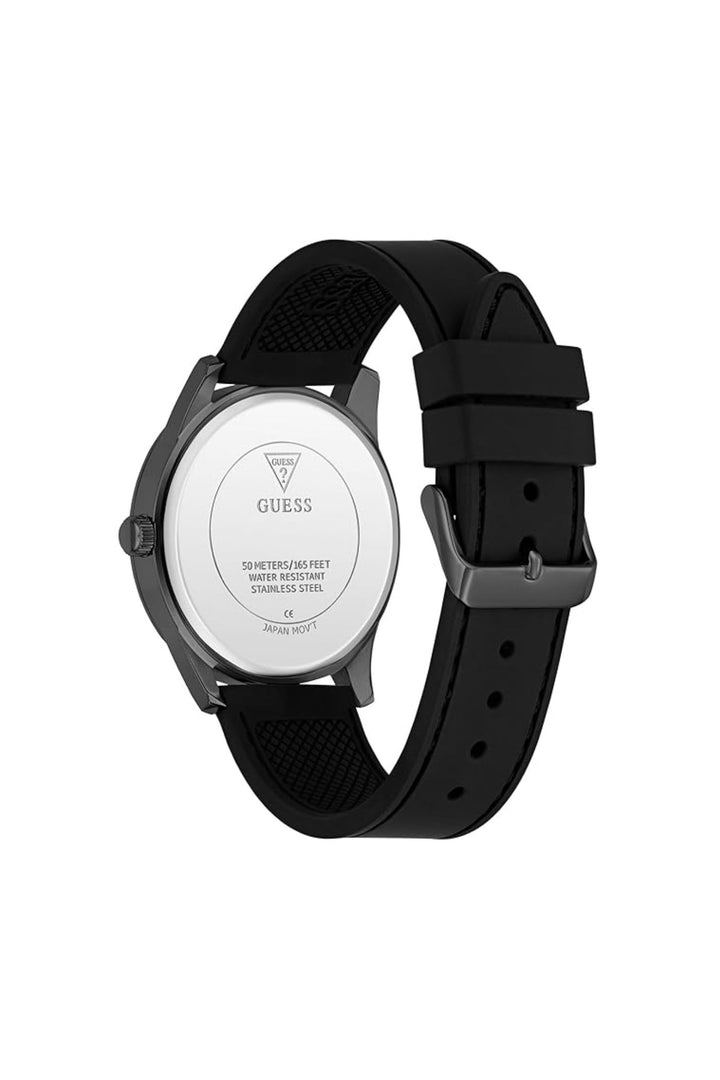 Black Case, Black Dial & Strap Watch