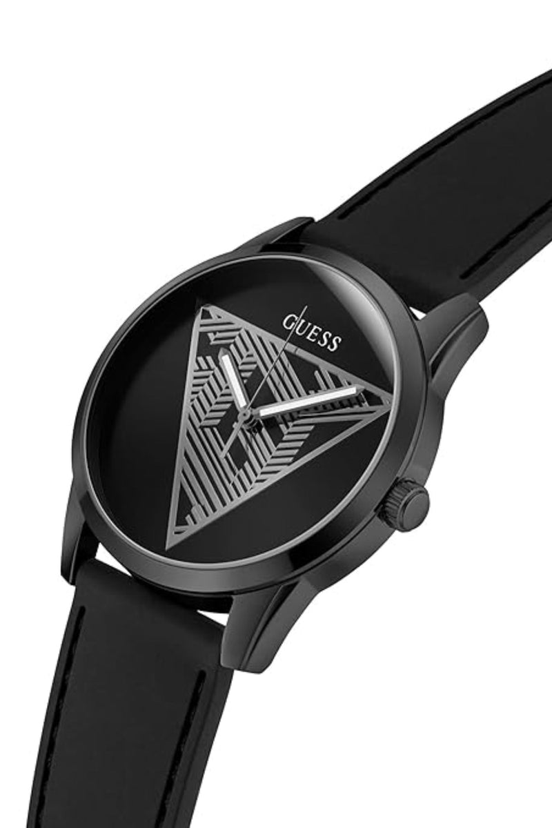 Black Case, Black Dial & Strap Watch